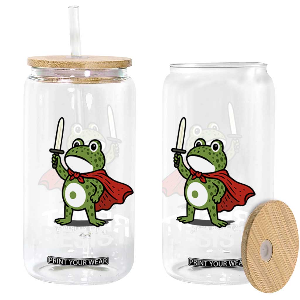 Resist Frog With Sword Glass Can No Kings Portland Protest TS10 Print Your Wear