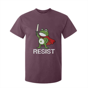 Resist Frog With Sword T Shirt For Kid No Kings Portland Protest TS10 Maroon Print Your Wear