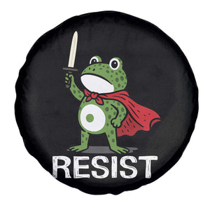 Resist Frog With Sword Spare Tire Cover No Kings Portland Protest TS10 Print Your Wear