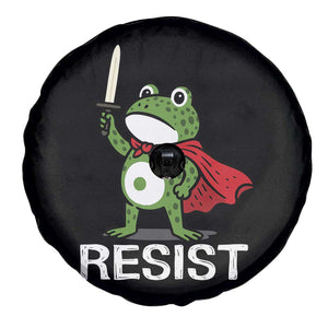 Resist Frog With Sword Spare Tire Cover No Kings Portland Protest TS10 Print Your Wear