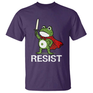 Resist Frog With Sword T Shirt No Kings Portland Protest TS10 Purple Print Your Wear