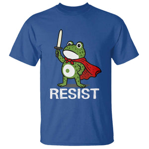 Resist Frog With Sword T Shirt No Kings Portland Protest TS10 Royal Blue Print Your Wear