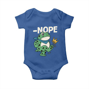 No Kings in America Portland Frog Baby Onesie Funny Political Meme TS10 Royal Blue Print Your Wear