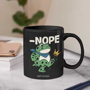 No Kings in America Portland Frog Coffee Mug Funny Political Meme TS10 Print Your Wear
