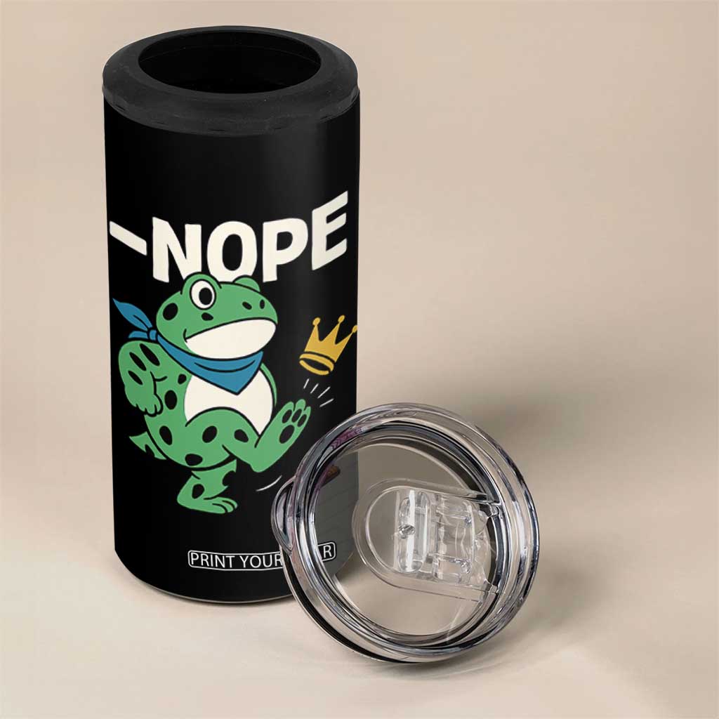 No Kings in America Portland Frog 4 in 1 Can Cooler Tumbler Funny Political Meme TS10 Print Your Wear