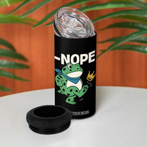 No Kings in America Portland Frog 4 in 1 Can Cooler Tumbler Funny Political Meme TS10 Print Your Wear