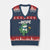 No Kings in America Portland Frog V-Neck Knit Sweater Vest Funny Political Meme - Print Your Wear
