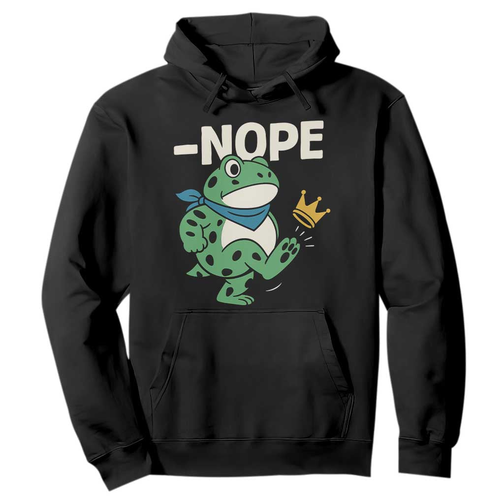 No Kings in America Portland Frog Hoodie Funny Political Meme TS10 Black Print Your Wear