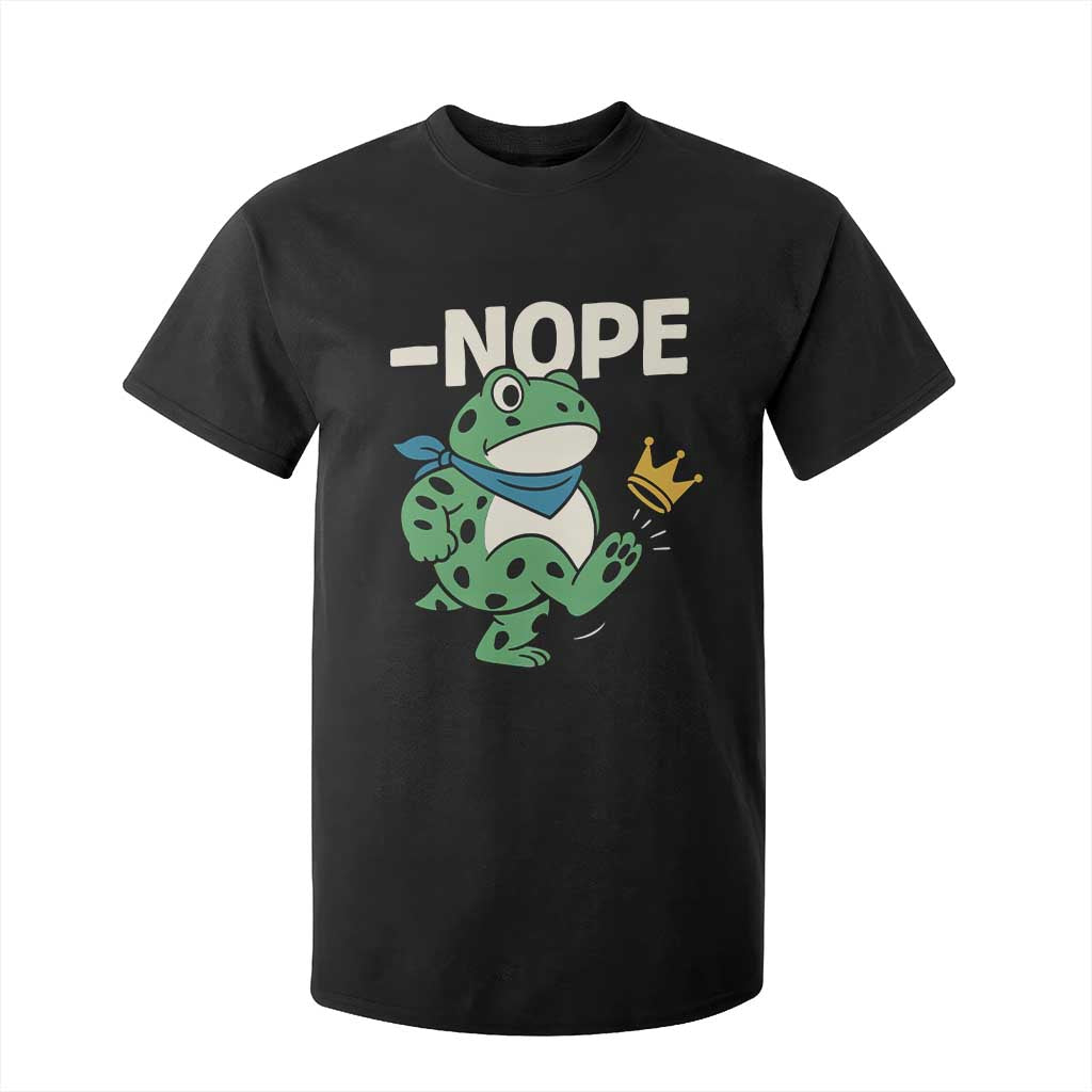 No Kings in America Portland Frog T Shirt For Kid Funny Political Meme TS10 Black Print Your Wear