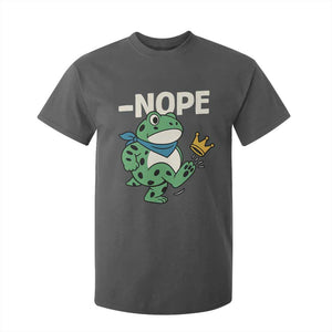 No Kings in America Portland Frog T Shirt For Kid Funny Political Meme TS10 Dark Heather Print Your Wear