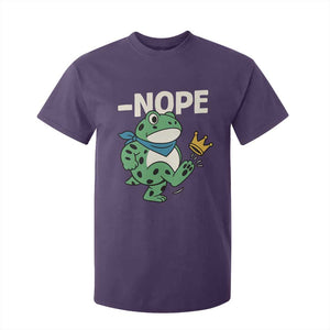 No Kings in America Portland Frog T Shirt For Kid Funny Political Meme TS10 Purple Print Your Wear