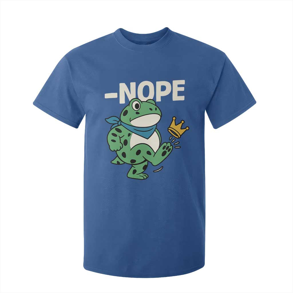 No Kings in America Portland Frog T Shirt For Kid Funny Political Meme TS10 Royal Blue Print Your Wear