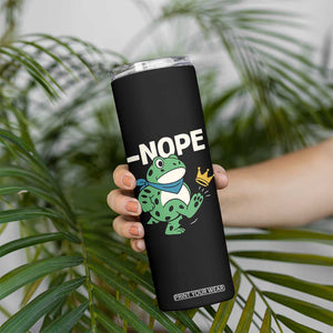 No Kings in America Portland Frog Skinny Tumbler Funny Political Meme TS10 Print Your Wear
