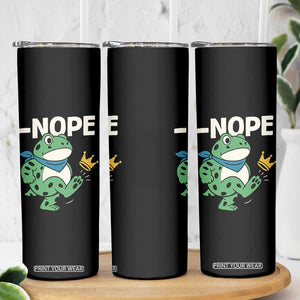 No Kings in America Portland Frog Skinny Tumbler Funny Political Meme TS10 Print Your Wear