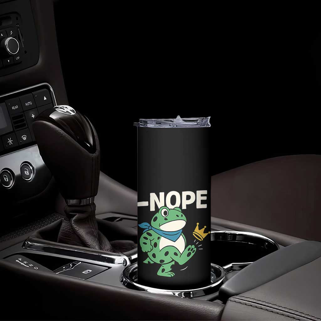 No Kings in America Portland Frog Skinny Tumbler Funny Political Meme TS10 Print Your Wear