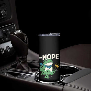 No Kings in America Portland Frog Skinny Tumbler Funny Political Meme TS10 Print Your Wear