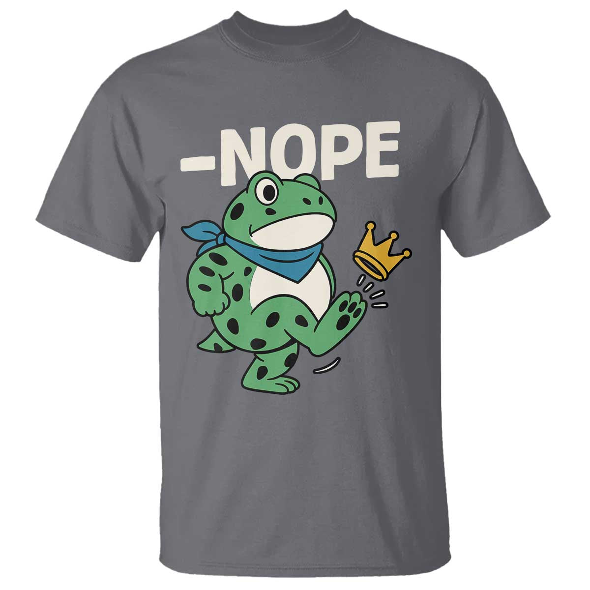 No Kings in America Portland Frog T Shirt Funny Political Meme TS10 Charcoal Print Your Wear