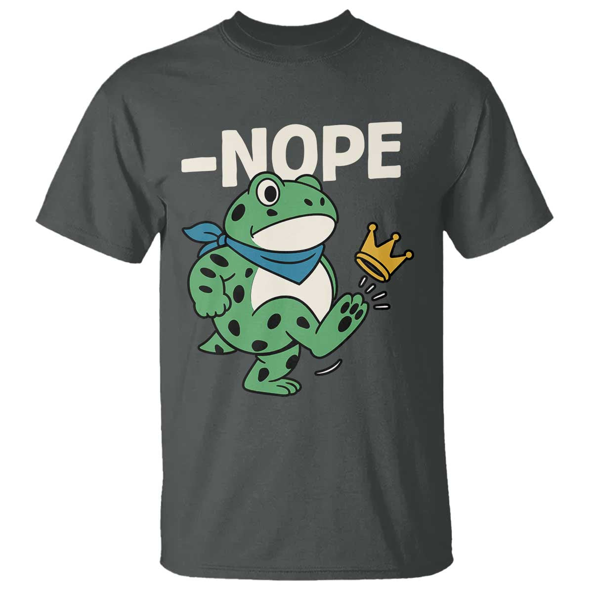 No Kings in America Portland Frog T Shirt Funny Political Meme TS10 Dark Heather Print Your Wear