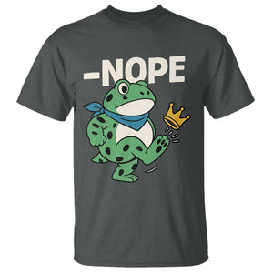 No Kings in America Portland Frog T Shirt Funny Political Meme TS10 Dark Heather Print Your Wear