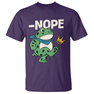 No Kings in America Portland Frog T Shirt Funny Political Meme TS10 Purple Print Your Wear