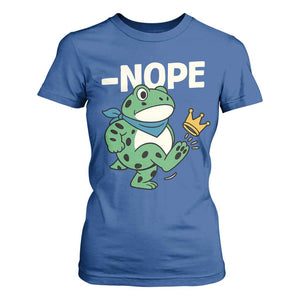 No Kings in America Portland Frog T Shirt For Women Funny Political Meme TS10 Royal Blue Print Your Wear