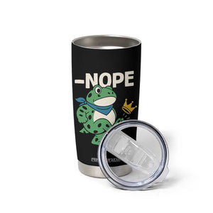 No Kings in America Portland Frog Tumbler Cup Funny Political Meme TS10 Print Your Wear