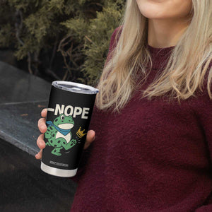 No Kings in America Portland Frog Tumbler Cup Funny Political Meme TS10 Print Your Wear