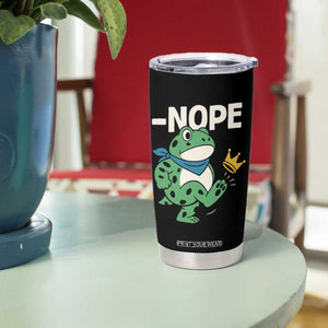 No Kings in America Portland Frog Tumbler Cup Funny Political Meme TS10 Print Your Wear