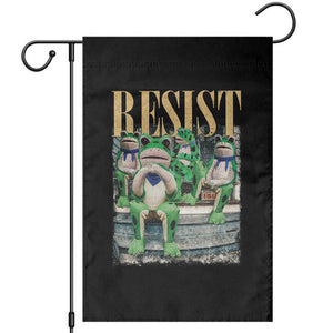 Portland Frog Resist Protest Garden Flag 80s Frogs Deportation Resistance TS10 Black Print Your Wear