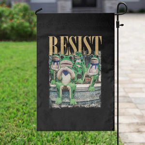 Portland Frog Resist Protest Garden Flag 80s Frogs Deportation Resistance - Print Your Wear