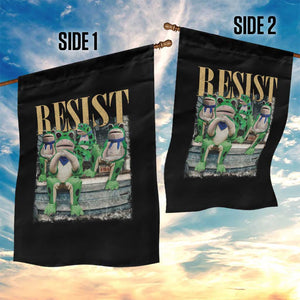 Portland Frog Resist Protest Garden Flag 80s Frogs Deportation Resistance - Print Your Wear
