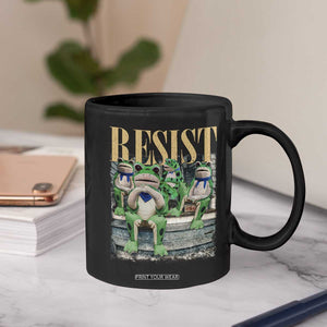 Portland Frog Resist Protest Coffee Mug 80s Frogs Deportation Resistance TS10 Print Your Wear