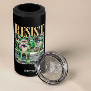 Portland Frog Resist Protest 4 in 1 Can Cooler Tumbler 80s Frogs Deportation Resistance TS10 Print Your Wear