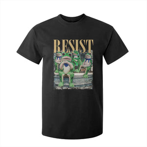 Portland Frog Resist Protest T Shirt For Kid 80s Frogs Deportation Resistance TS10 Black Print Your Wear