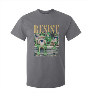 Portland Frog Resist Protest T Shirt For Kid 80s Frogs Deportation Resistance TS10 Charcoal Print Your Wear
