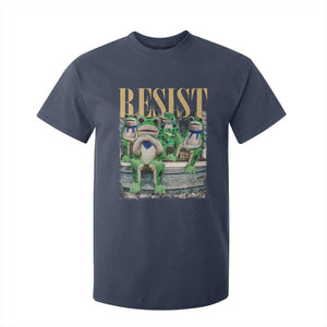 Portland Frog Resist Protest T Shirt For Kid 80s Frogs Deportation Resistance TS10 Navy Print Your Wear