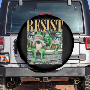 Portland Frog Resist Protest Spare Tire Cover 80s Frogs Deportation Resistance - Print Your Wear