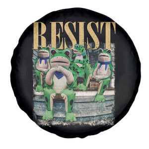 Portland Frog Resist Protest Spare Tire Cover 80s Frogs Deportation Resistance - Print Your Wear