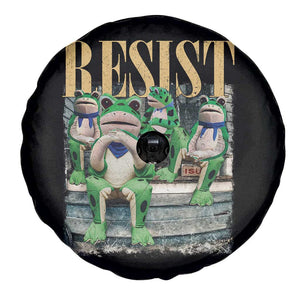 Portland Frog Resist Protest Spare Tire Cover 80s Frogs Deportation Resistance - Print Your Wear