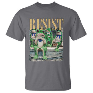 Portland Frog Resist Protest T Shirt 80s Frogs Deportation Resistance TS10 Charcoal Print Your Wear