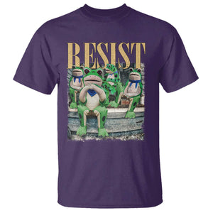 Portland Frog Resist Protest T Shirt 80s Frogs Deportation Resistance TS10 Purple Print Your Wear