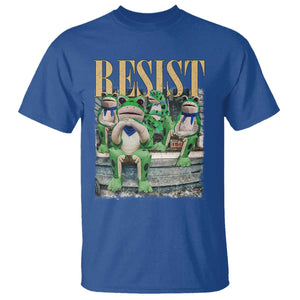 Portland Frog Resist Protest T Shirt 80s Frogs Deportation Resistance TS10 Royal Blue Print Your Wear