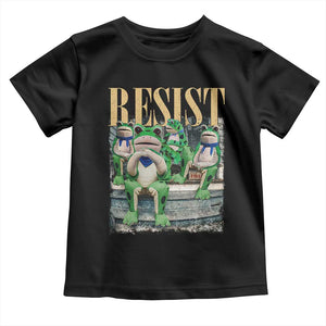 Portland Frog Resist Protest Toddler T Shirt 80s Frogs Deportation Resistance TS10 Black Print Your Wear