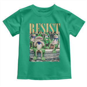 Portland Frog Resist Protest Toddler T Shirt 80s Frogs Deportation Resistance TS10 Irish Green Print Your Wear