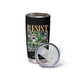 Portland Frog Resist Protest Tumbler Cup 80s Frogs Deportation Resistance TS10 Print Your Wear