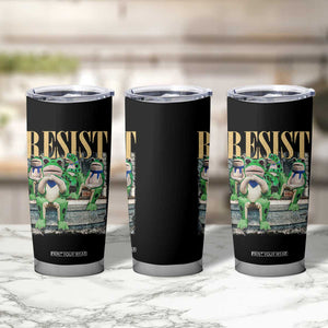 Portland Frog Resist Protest Tumbler Cup 80s Frogs Deportation Resistance TS10 Print Your Wear