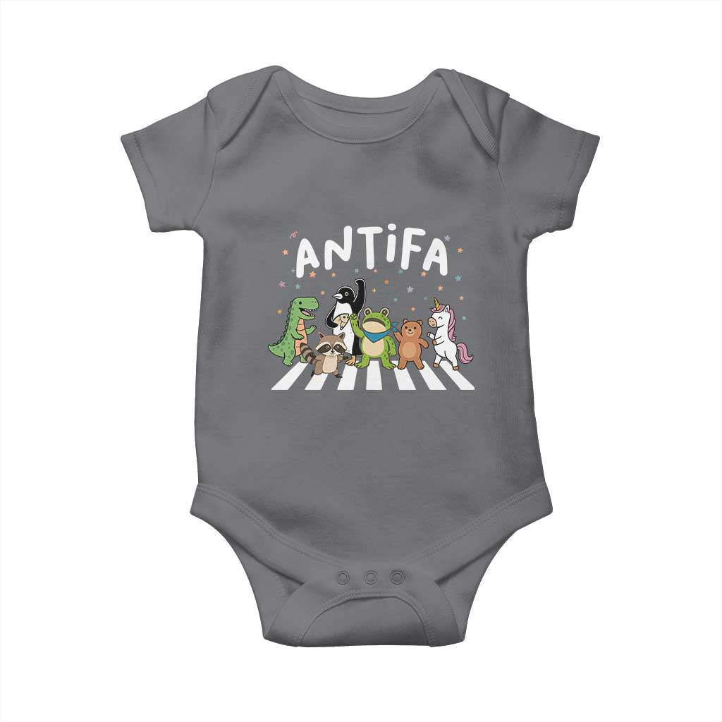 Resist Frog Protest Baby Onesie Antifa Inflatable Costume Portland Frog Political Satire TS10 Charcoal Print Your Wear
