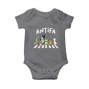 Resist Frog Protest Baby Onesie Antifa Inflatable Costume Portland Frog Political Satire TS10 Charcoal Print Your Wear
