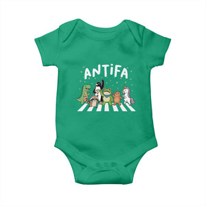 Resist Frog Protest Baby Onesie Antifa Inflatable Costume Portland Frog Political Satire TS10 Irish Green Print Your Wear