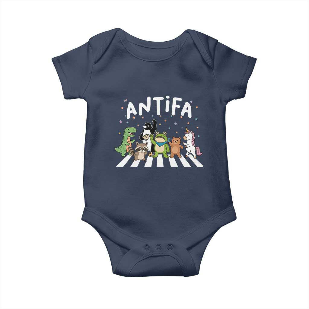 Resist Frog Protest Baby Onesie Antifa Inflatable Costume Portland Frog Political Satire TS10 Navy Print Your Wear
